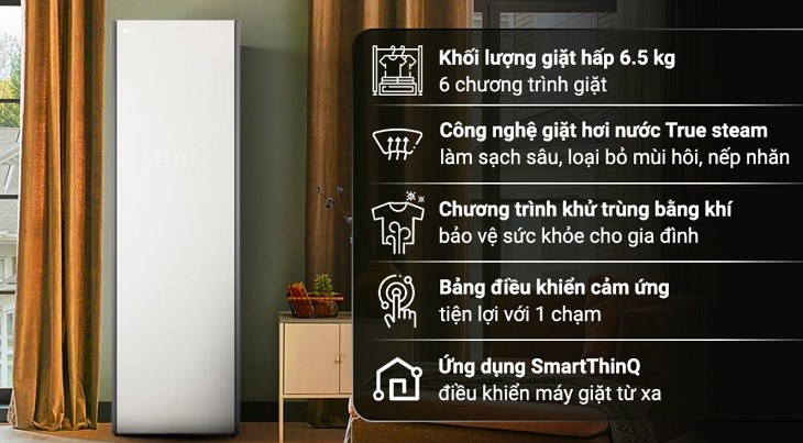 Nên tham khảo tài liệu trước khi sử dụng máy giặt sấy hấp LG Styler Inverter 5 móc